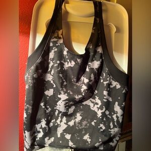 Nike Black and Gray Dri-FIT Tank Top